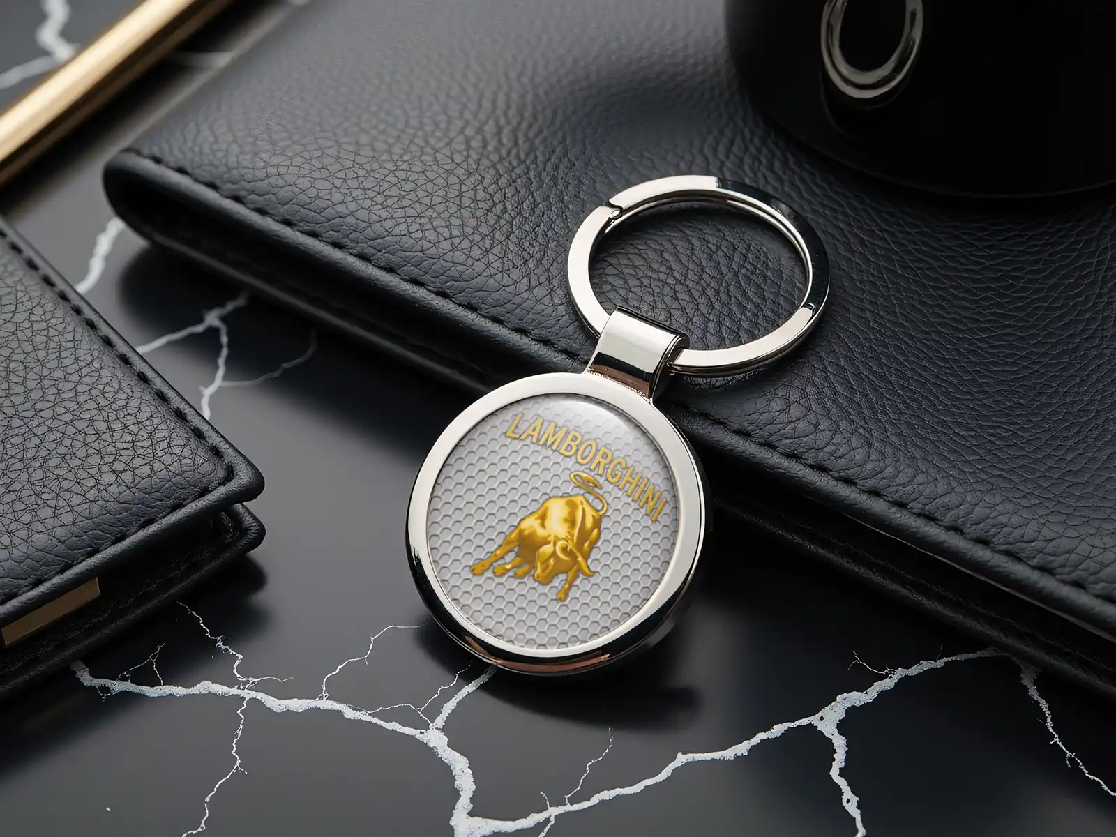 Lamborghini Porte-clés Élégants Alliage Métal Brillant
